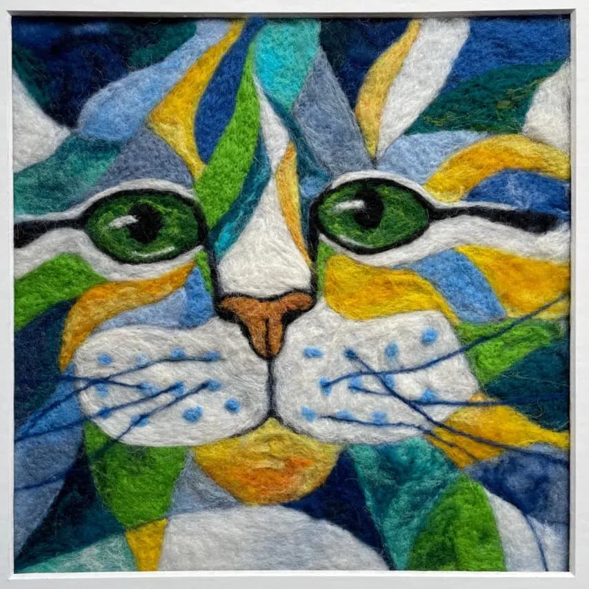 读者投稿的猫咪画作