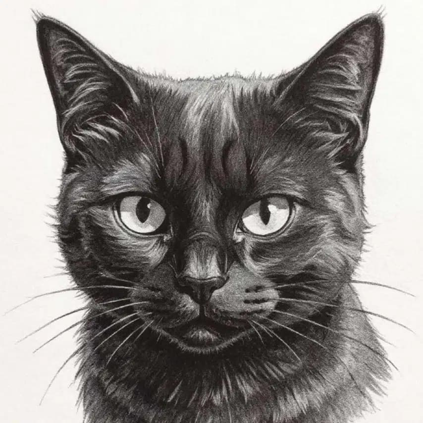 读者投稿的猫咪画作